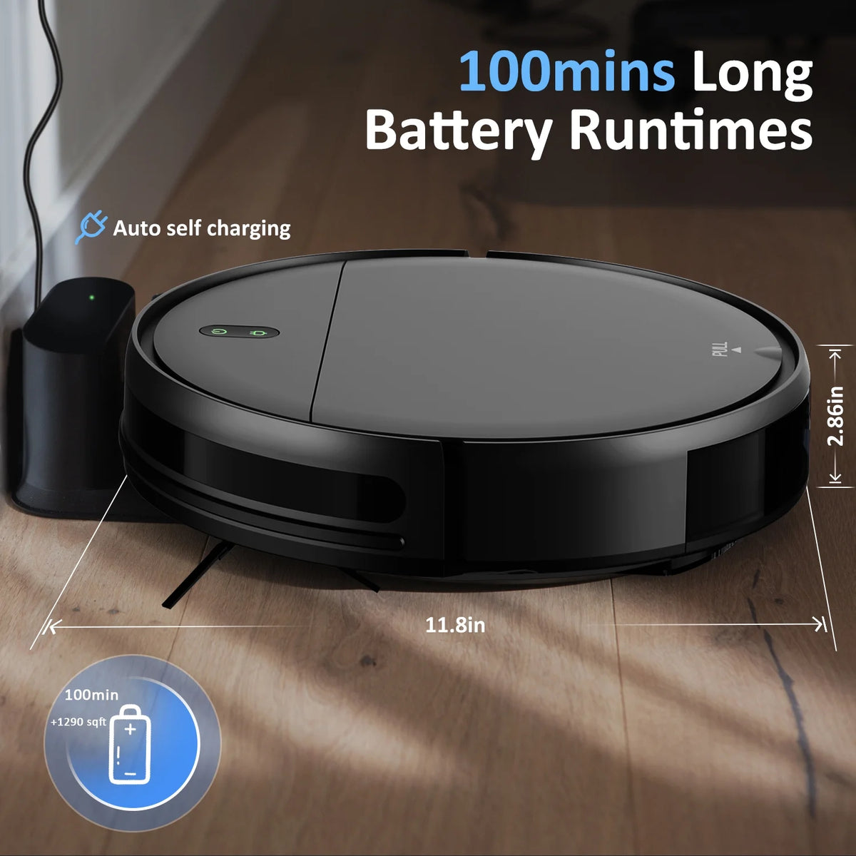 Robot Vacuum Cleaner 2 in 1 Mop Combo B18284