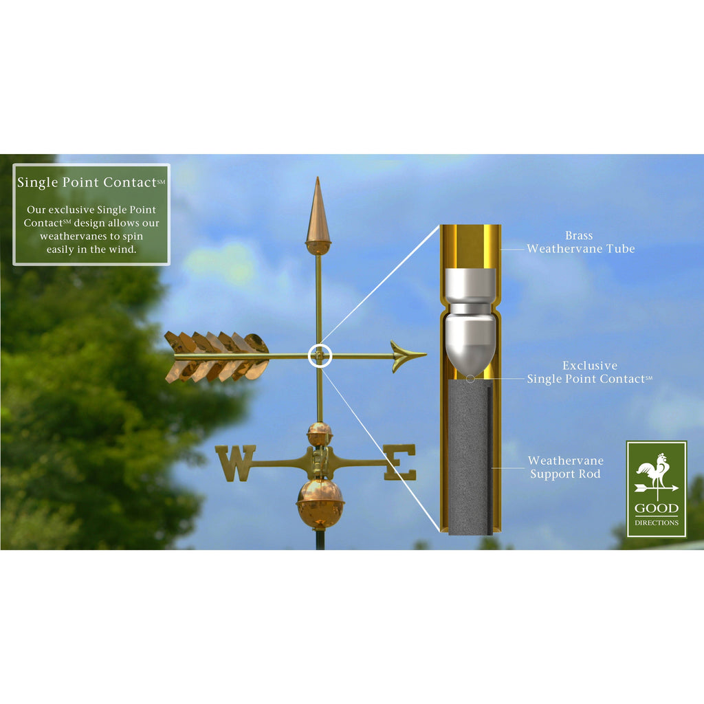 Polished Copper Weathervane P5247