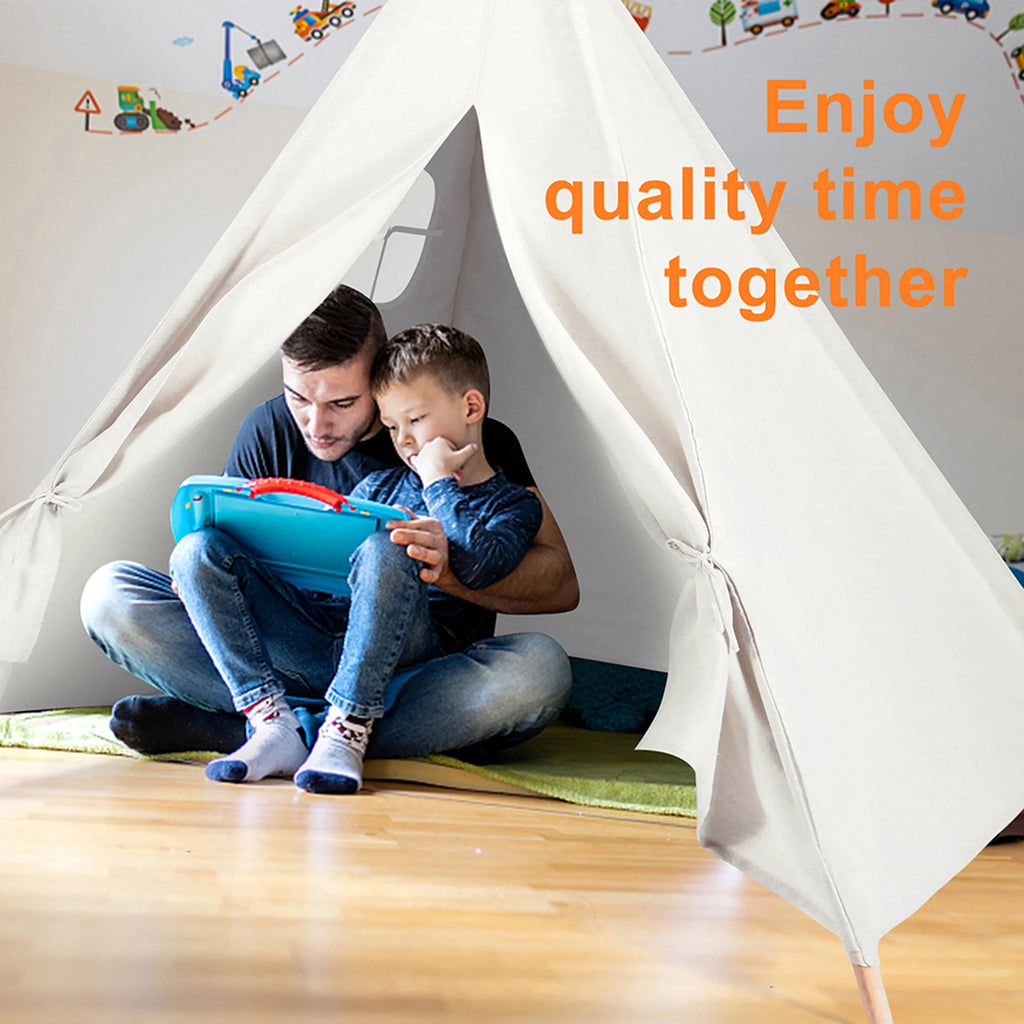 Cotton Canvas Play Tent with Window L4045