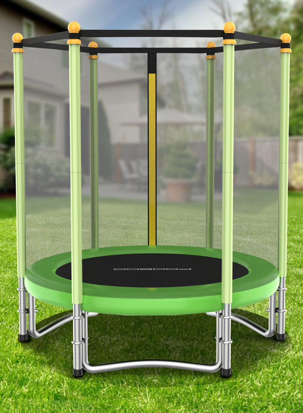 55" Kids Trampoline with Safety Enclosure Net G321891