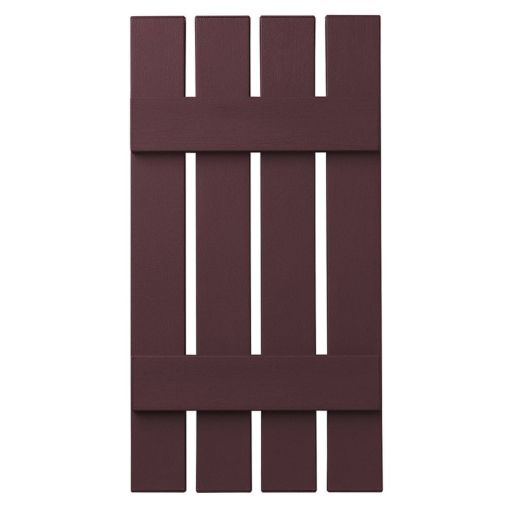 Open Board and Batten Shutter, Vineyard Red T828