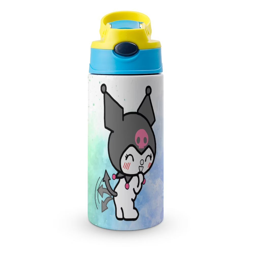 Stainless Steel Vacuum Insulated Children's Water Bottle With Straw V58712