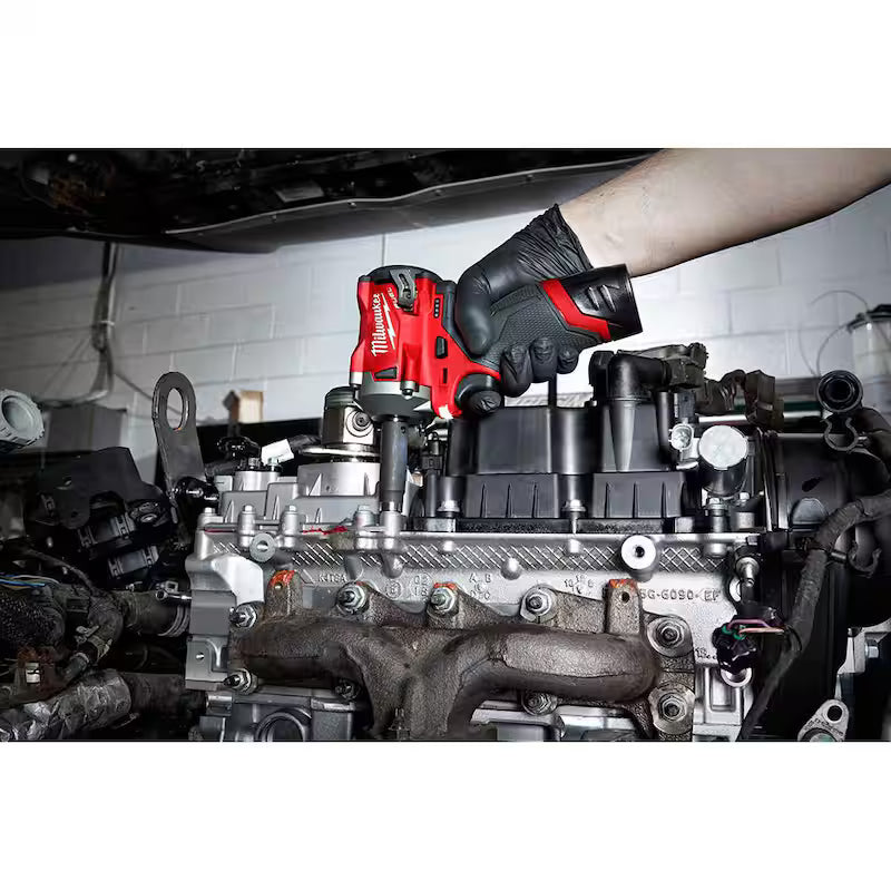 12V Brushless Cordless Stubby 3/8 in. Impact Wrench and 1/4 in. Die Grinder Kit L697
