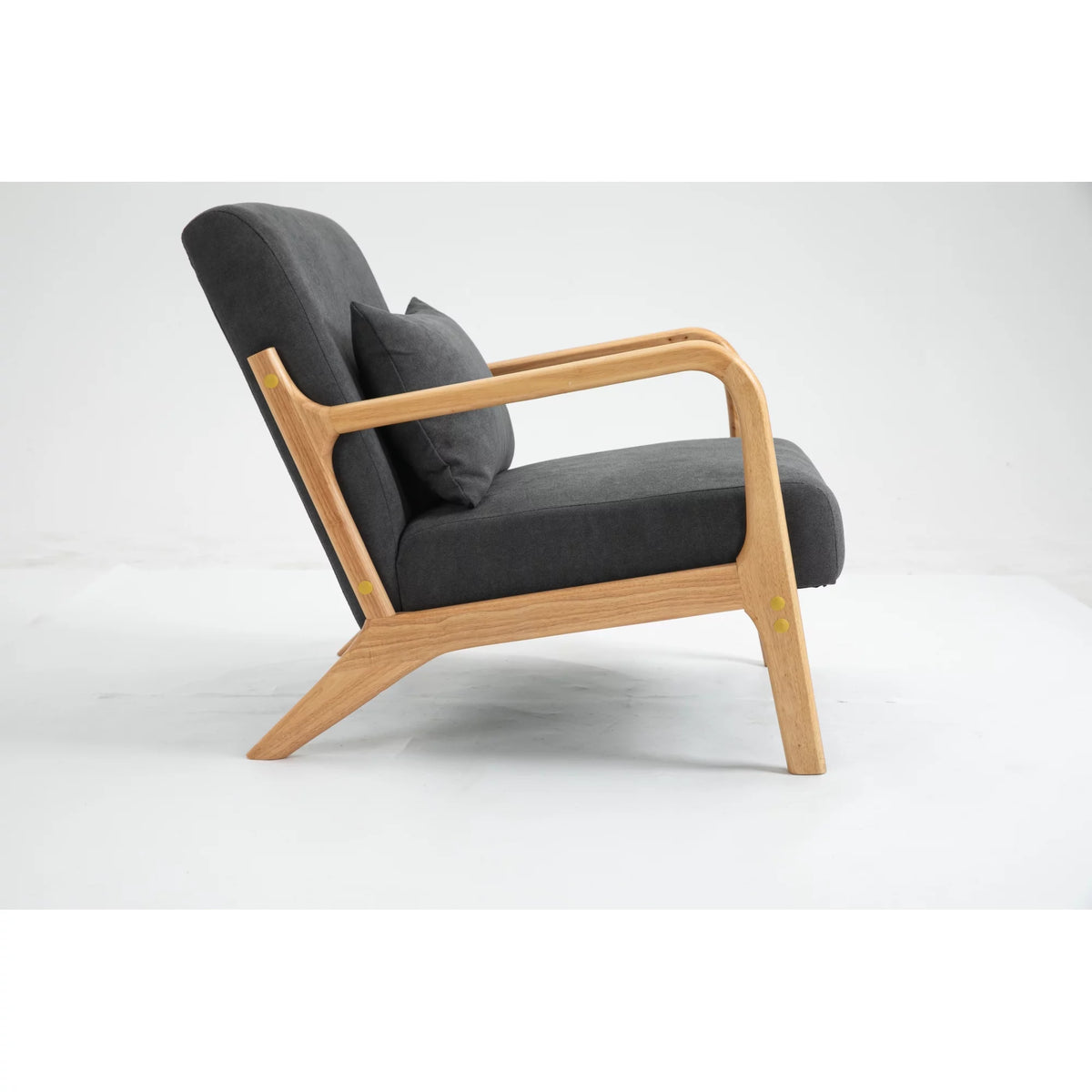 Mid Century Modern Upholstered Accent Chair with Wood Frame X790