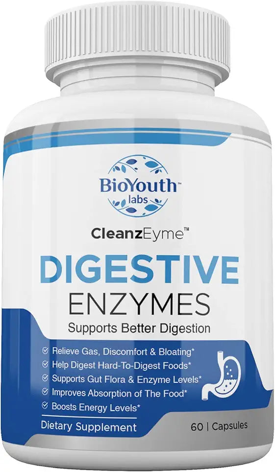 60 Capsules Digestive Enzymes & Probiotic Supplement P891864