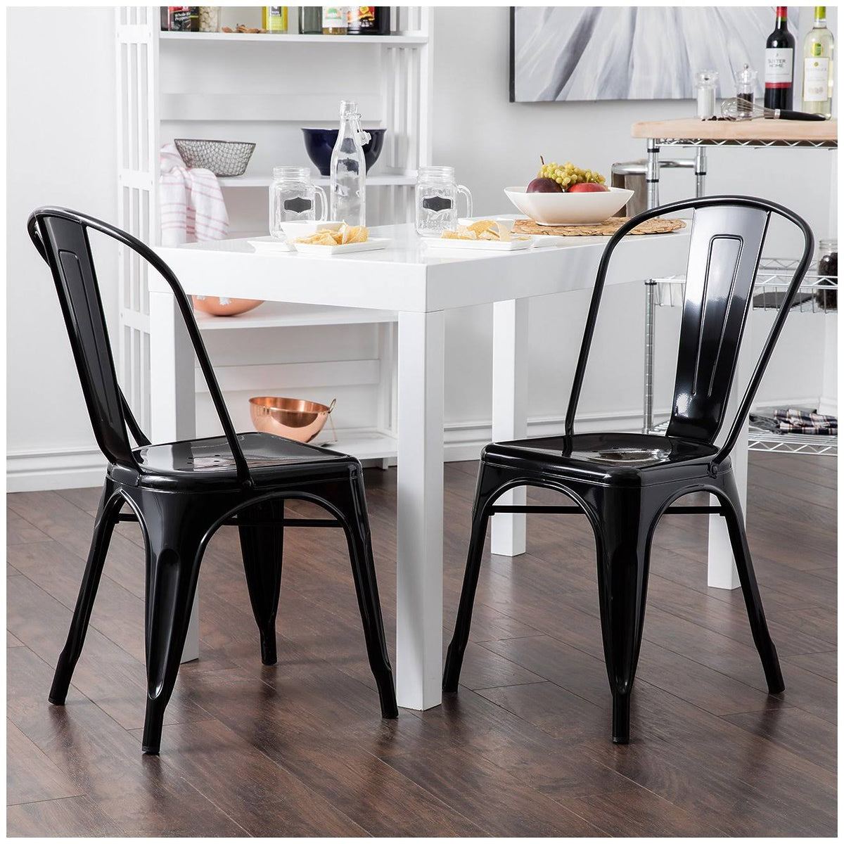 Black Side Chair Set of 4 C64142