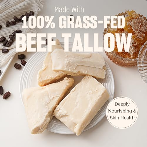 100% Grass-Fed Handmade Beef Tallow Cream Moisturizer, 4 Oz E894213
