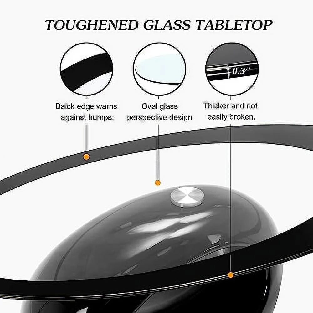 Contemporary Glass Coffee Table Set Y7813