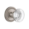 Bordeaux Crystal Knob in Satin Nickel Z900