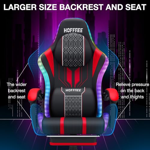Pink Gaming Chair with Speakers and Footrest E5657