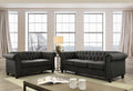 Gray Linen-like Fabric Living Room Set 3pcs A552180