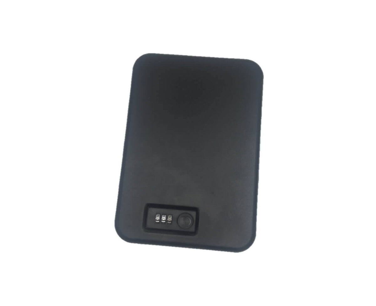 Compact Portable Security Box Safe with Combo Lock Black I693