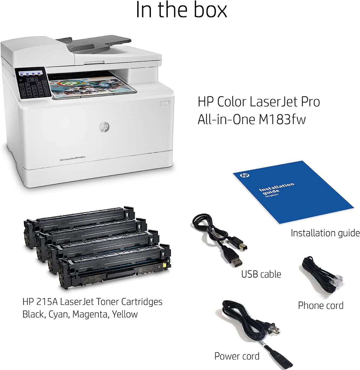 Wireless All-in-One Laser Printer, Print Scan Copy Fax, 16 ppm, 600 x 600 dpi, Auto 2-Sided Printing, 35-Sheet ADF, Ethernet H750234