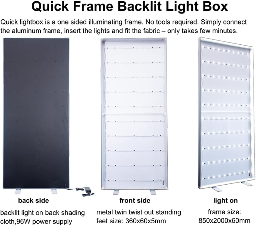 33”x78” Aluminum Frame LED Light Box for Poster P114