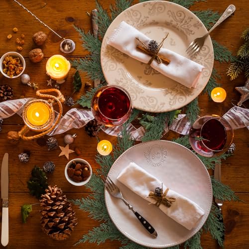 Round Christmas Placemats Set of 6 I753999