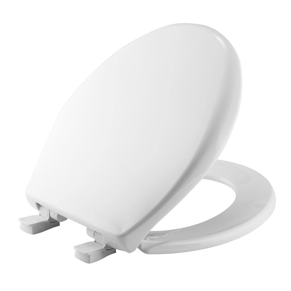 White Plastic Slow Close Toilet Seat D886