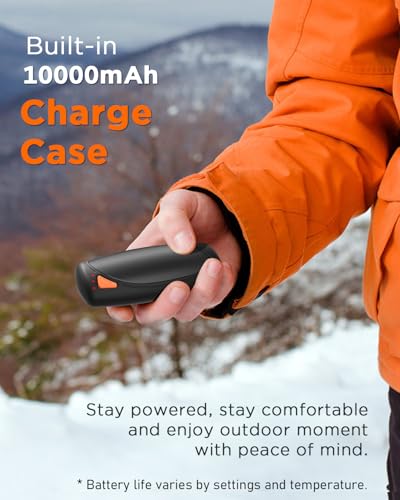 Rechargeable Hand Warmers with Charge Case, 2 Packs 14,000mAh P612414