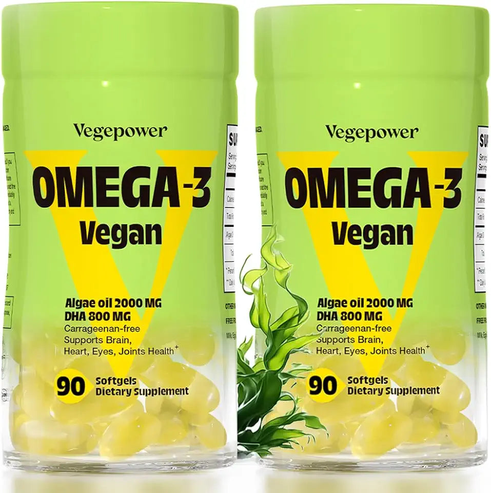 Vegan Omega-3 DHA Algae Oil 90 Softgels W473