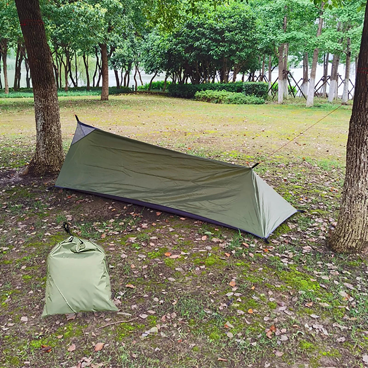 Green Ultralight Waterproof Backpacking Tent E507