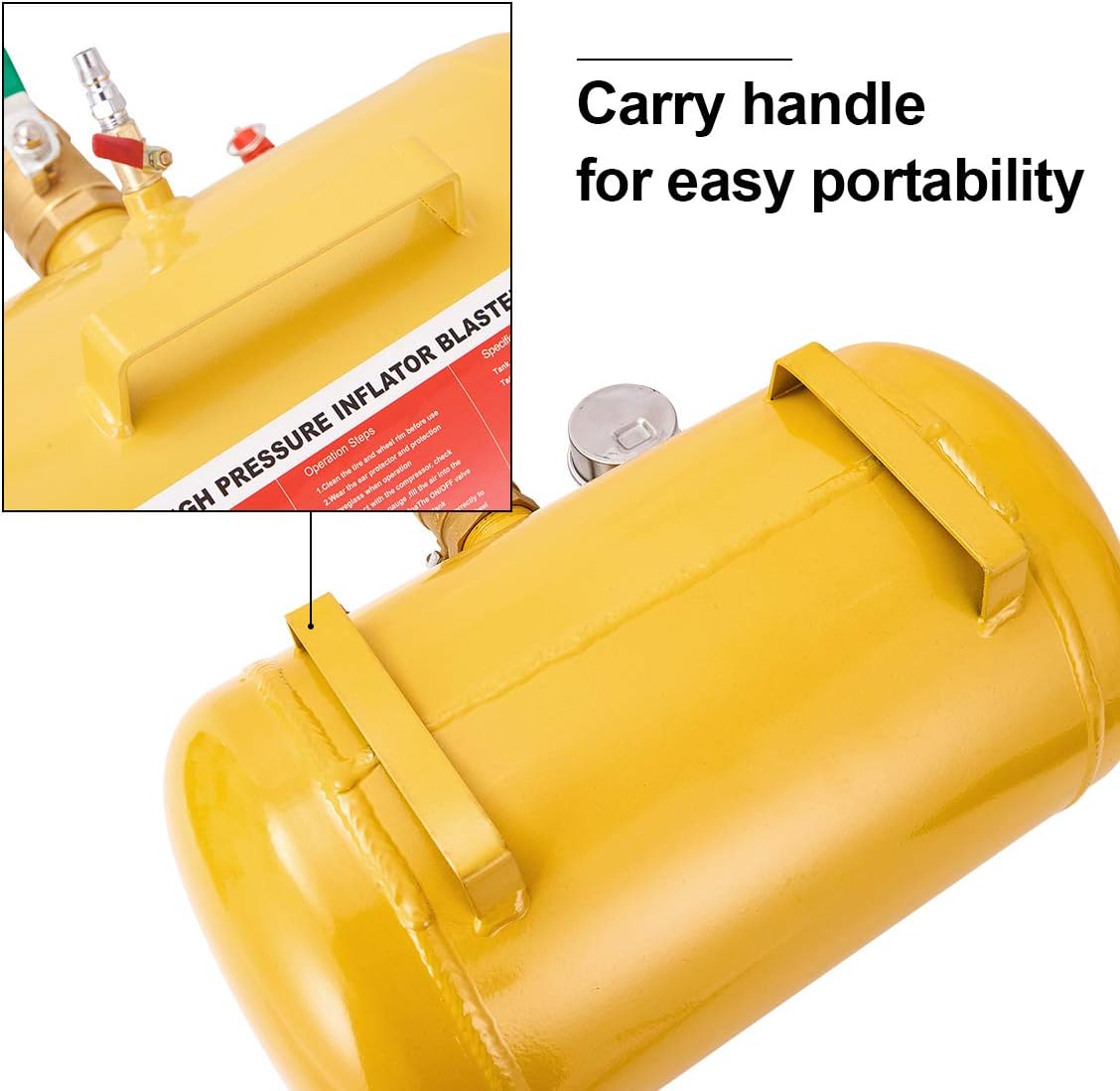 5 Gallon Air Tire Bead Seater Blaster Tool Inflator 145psi C37975