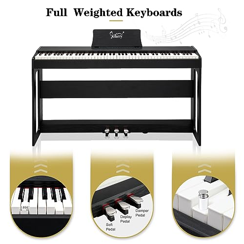 Black 88-Key Weighted Hammer Action Digital Piano U47283