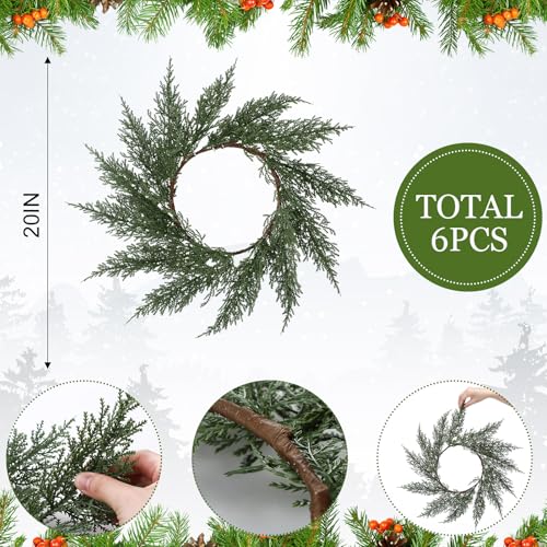 Round Christmas Placemats Set of 6 I753999
