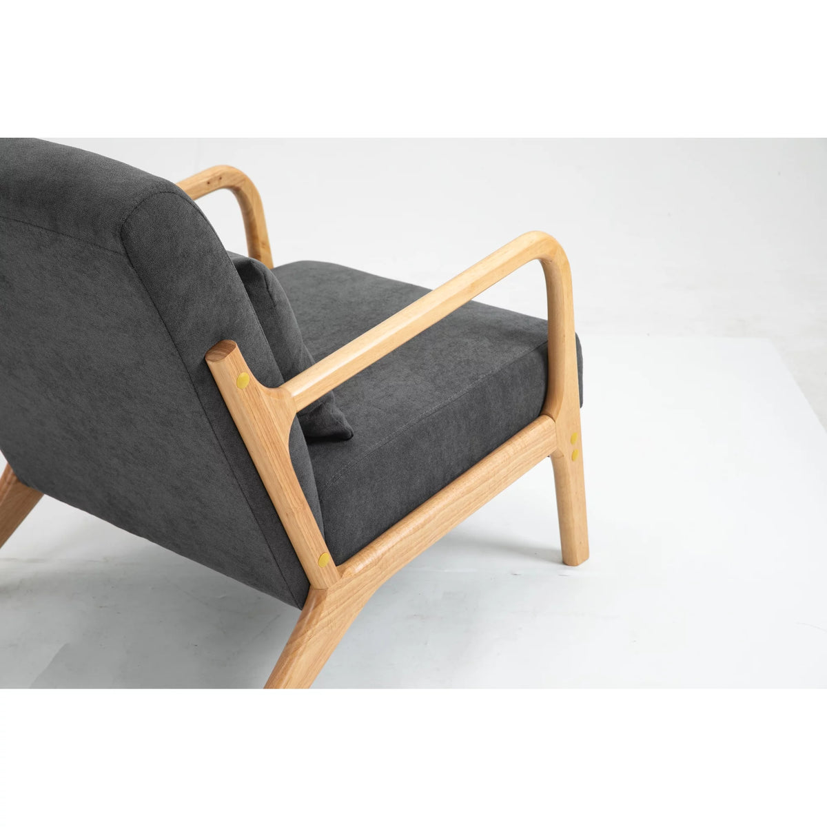 Mid Century Modern Upholstered Accent Chair with Wood Frame X790