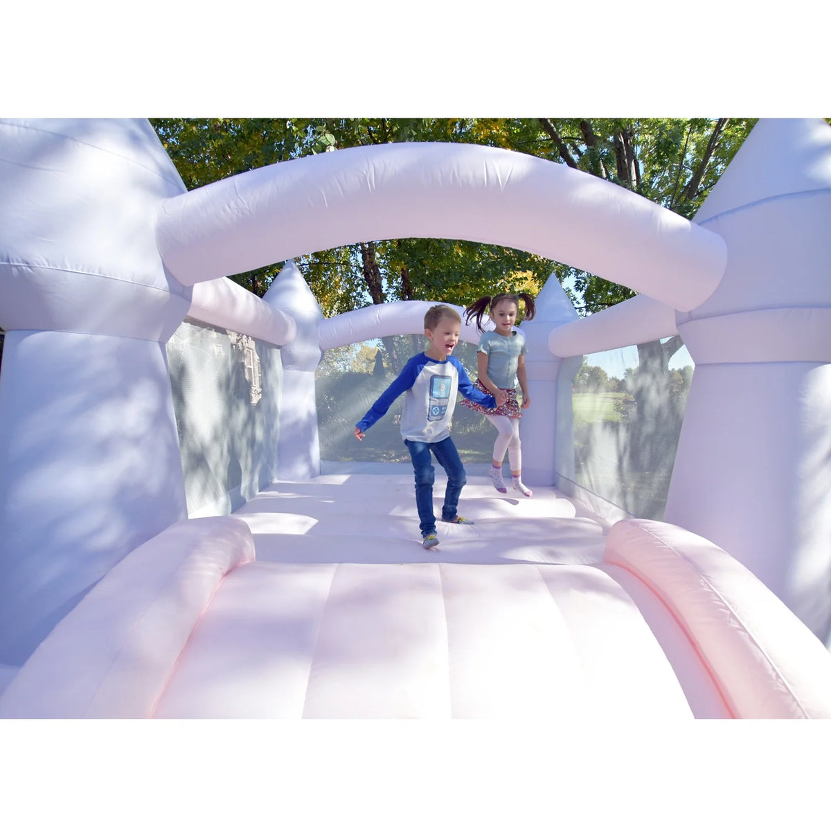 Pastel Bouncy Castle with Slide U710