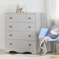 4 Drawer Chest Soft Gray L129