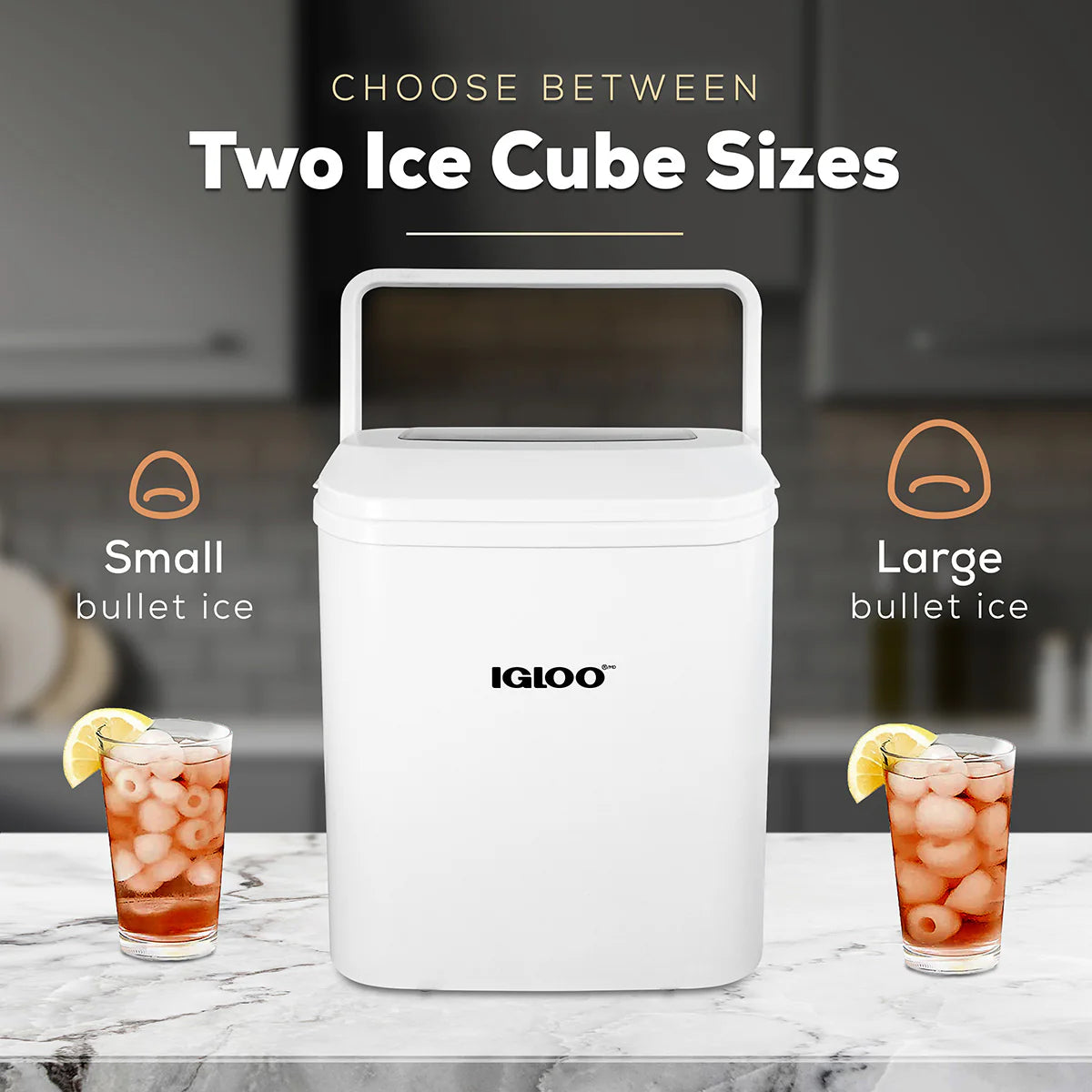White Portable Countertop Ice Maker Machine J770809