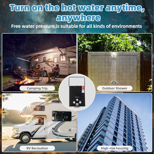 Portable Propane Tankless Water Heater 6L P6629