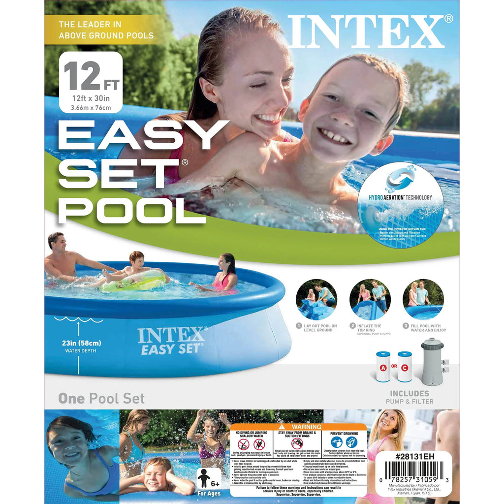 12ft x 30in Above Ground Pool with Filter Pump K3257