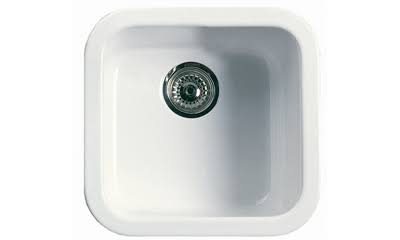 Biscuit Fireclay Bar Sink W10444