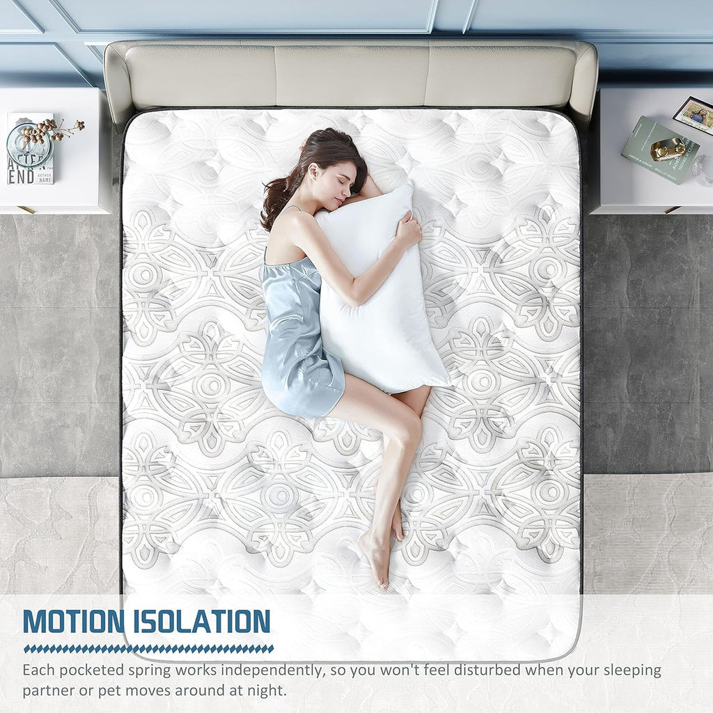 Queen Size Memory Foam Innerspring Hybrid Mattress X392523