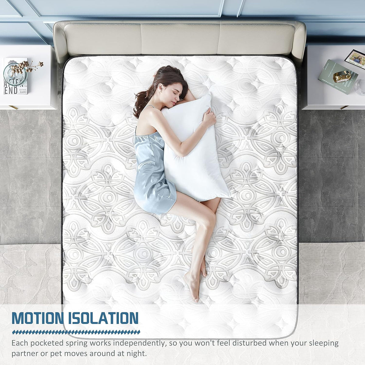 Queen Size Memory Foam Innerspring Hybrid Mattress X392523
