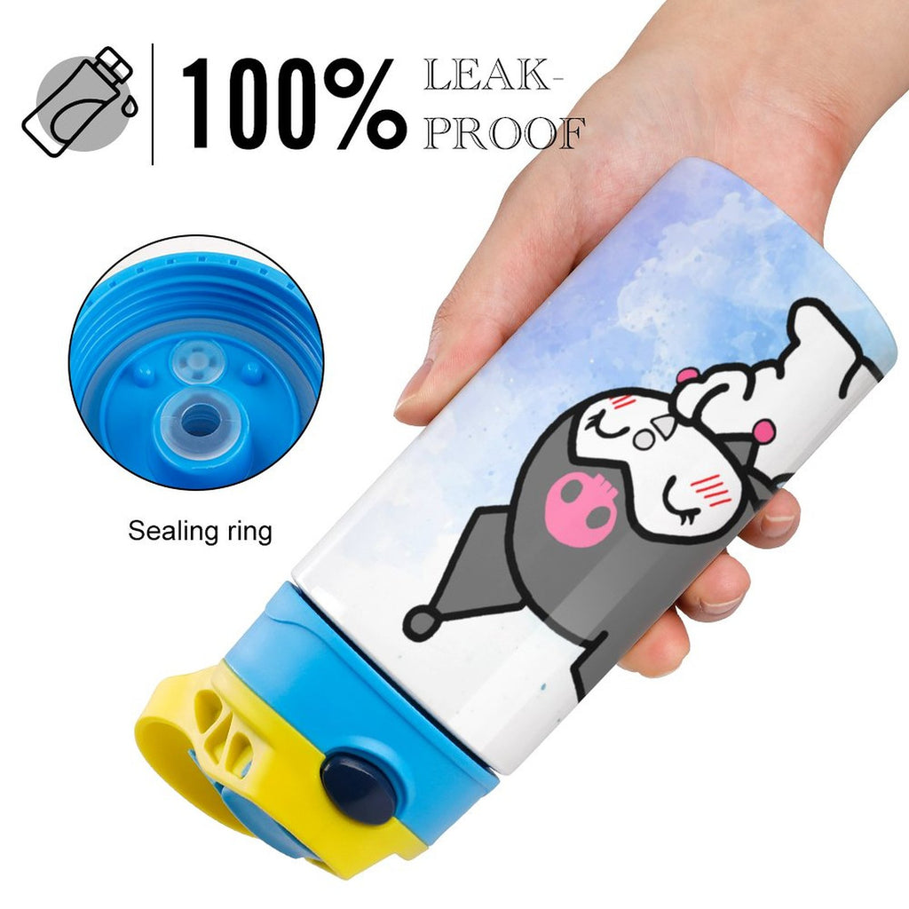 Stainless Steel Vacuum Insulated Children's Water Bottle With Straw V58712