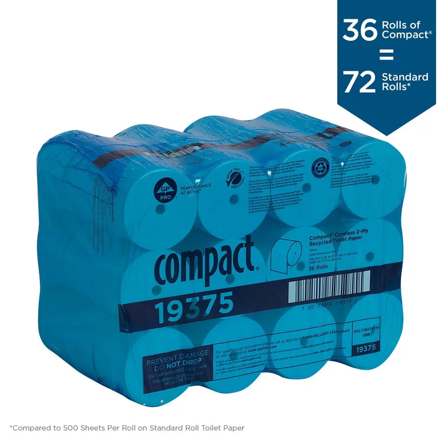 Compact Toilet Tissue 36 Count White W6170