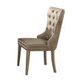 Leatherette Wooden Side Chair, Set of 2 T1680