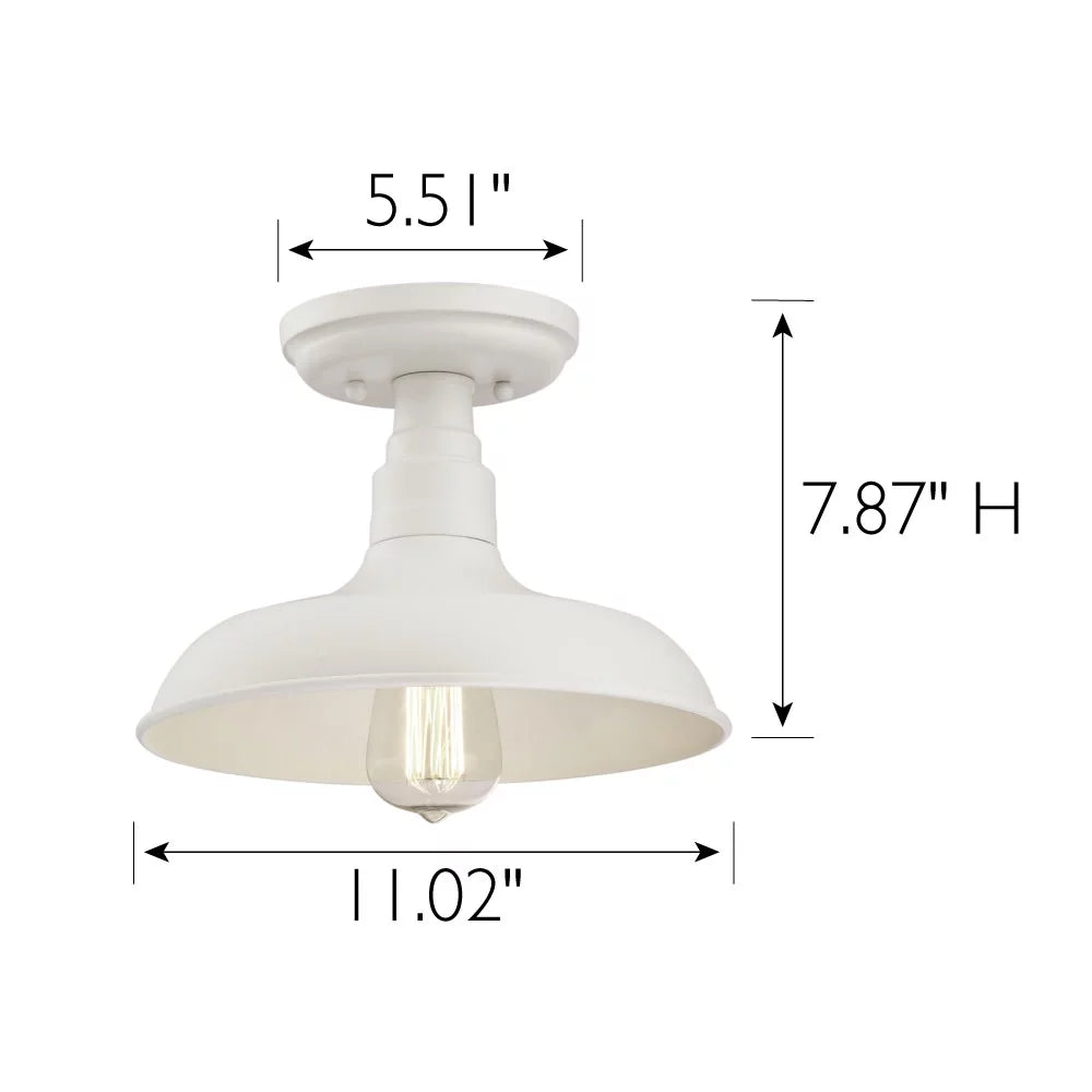 11-Inch Ceiling Light in Antique White Y223769