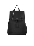 Black Grained Leather Backpack Q271793