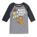 Toddler And Youth Raglan Graphic T-Shirt O122