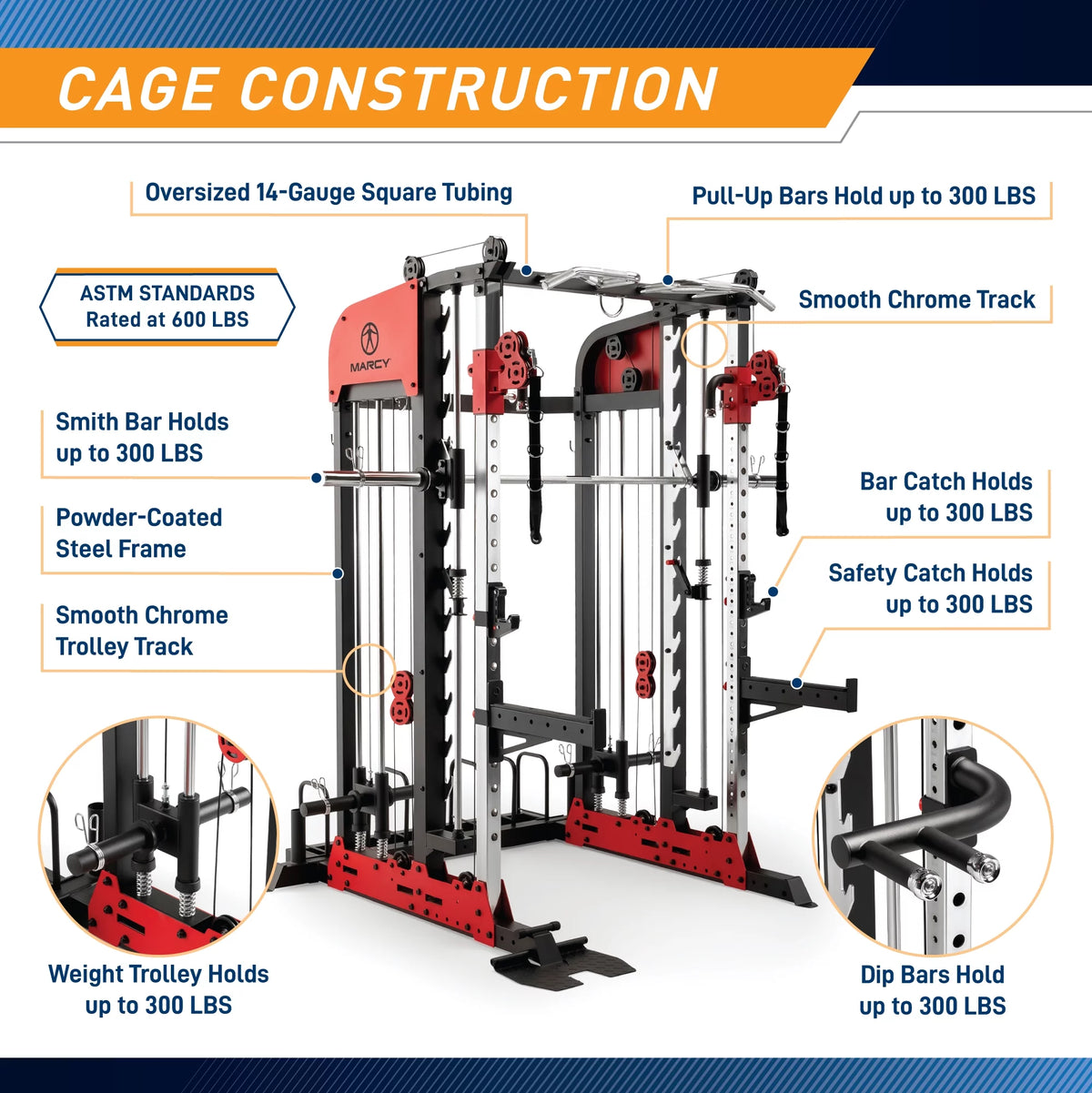 Smith Cage Home Gym System D10073