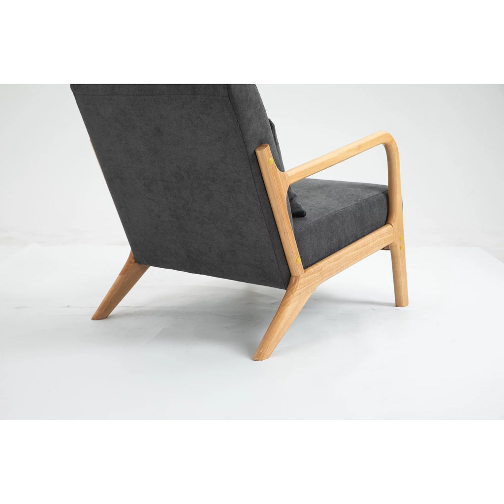 Mid Century Modern Upholstered Accent Chair with Wood Frame X790
