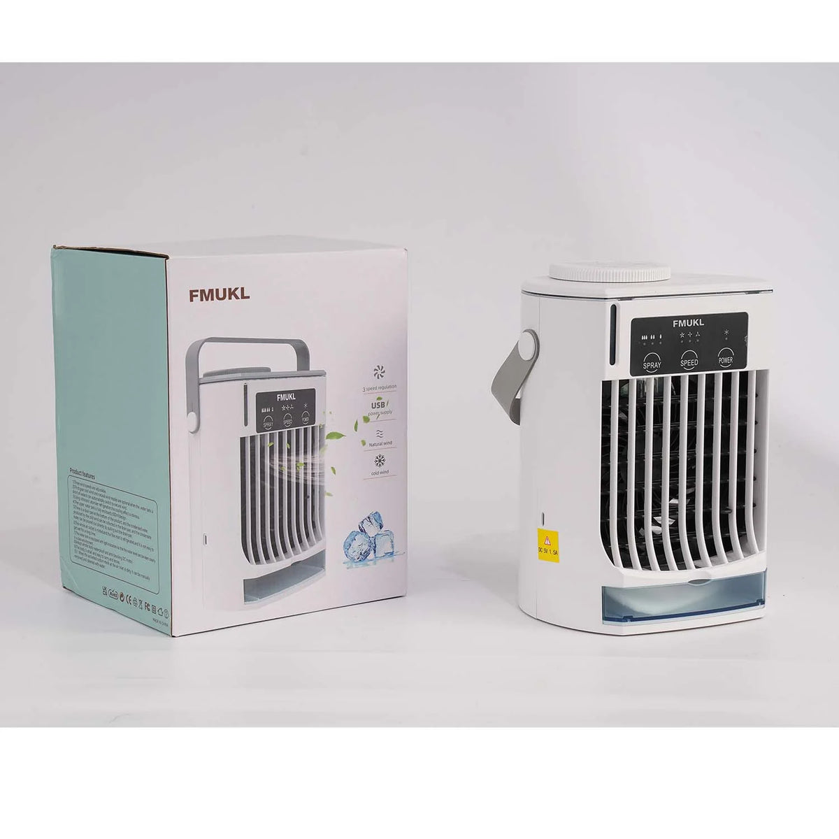Portable Air Conditioner with Remote, 3 Speeds, USB Powered U709411