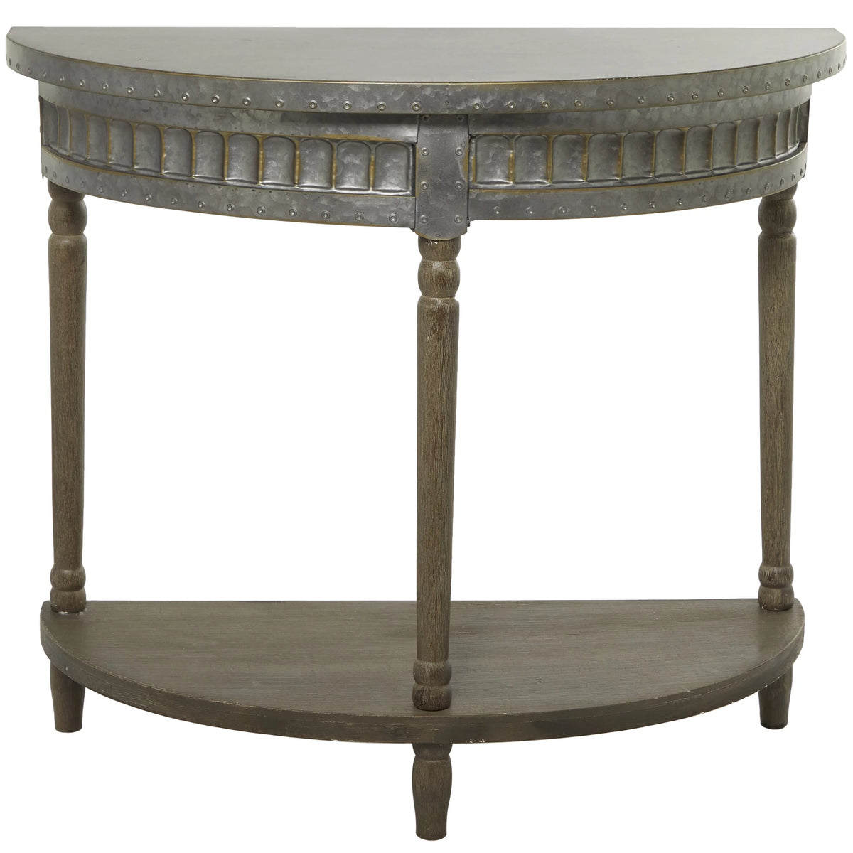 Metal Half Moon Console Table C851