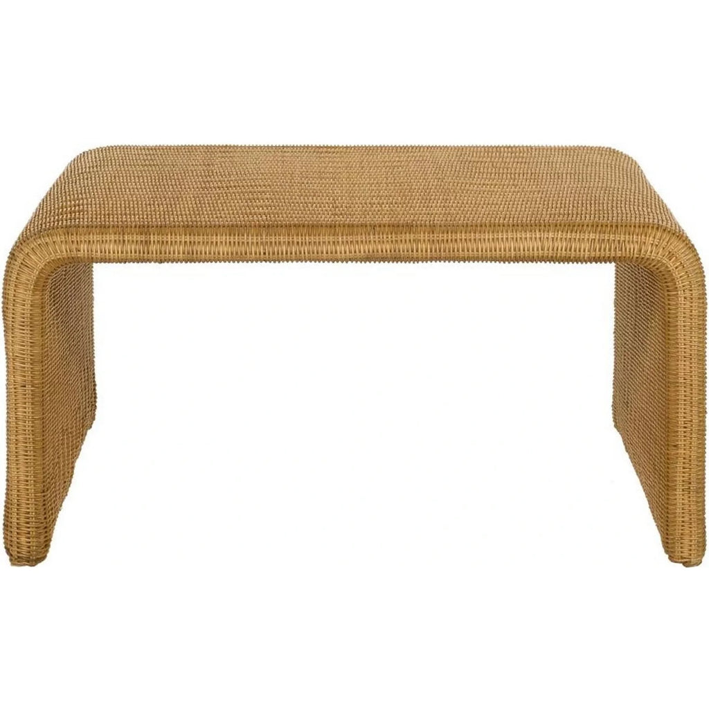 36 Inch Square Rattan Coffee Table S1608