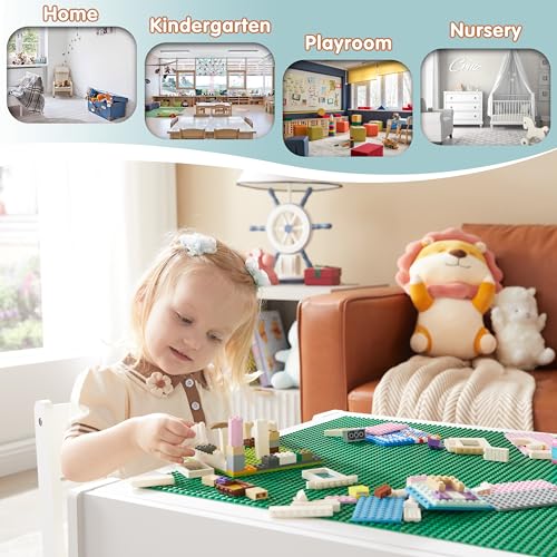 White Grey Kids Table and 2 Chair Set with Storage Drawer W56249