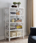 White Contemporary Bookcase V6757