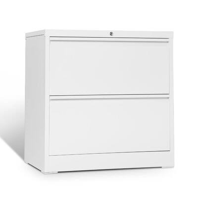 White 2-Drawer Lateral Filing Cabinet H1708