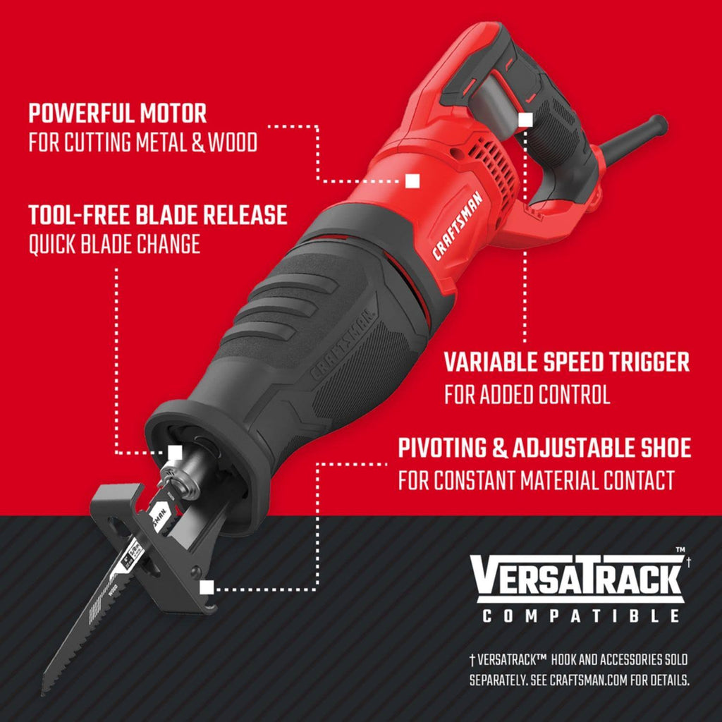 7.5 Amps Corded Brushed Reciprocating Saw Y617